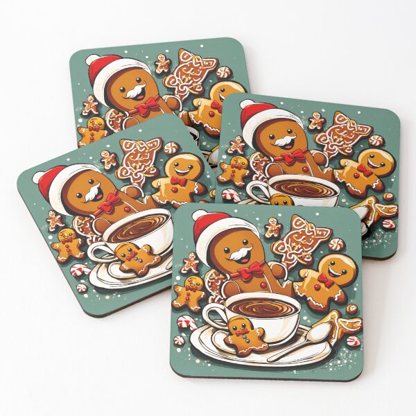 Item preview, Santa and the Gingerbread Men.  designed and sold by Zofia Sosnecka.