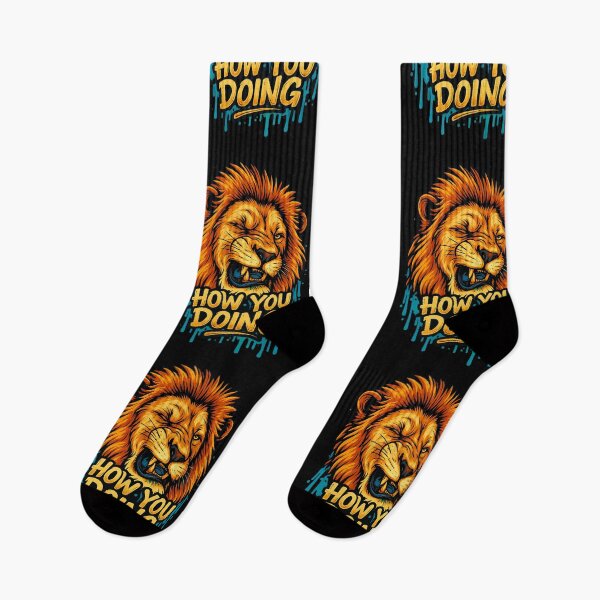 Item preview, Graffiti Lion Winking "How You Doing" Street Art T-Shirt Design designed and sold by Pet Lovers Market.