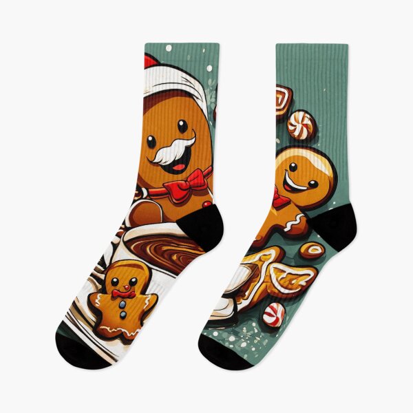 Item preview, Santa and the Gingerbread Men.  designed and sold by Zofia Sosnecka.