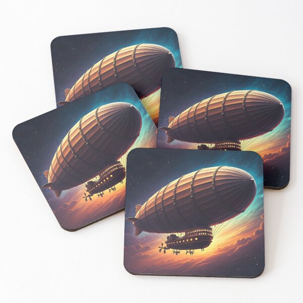 Item preview, Majestic Sky Traveler – The Timeless Zeppelin designed and sold by PawPrintedArt.