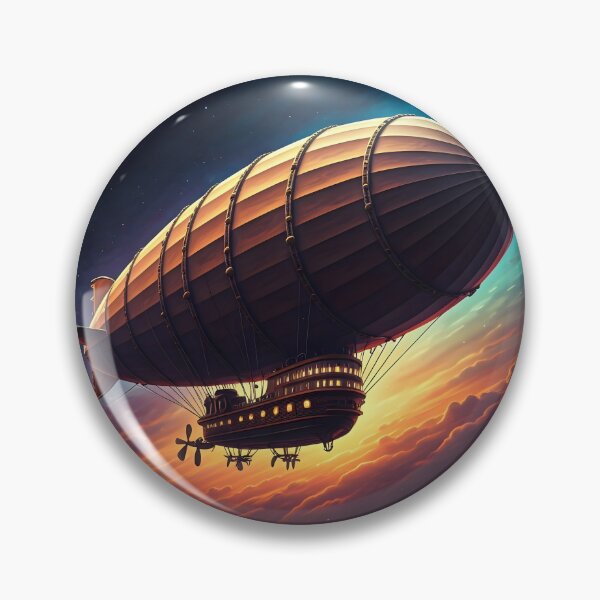 Item preview, Majestic Sky Traveler – The Timeless Zeppelin designed and sold by PawPrintedArt.