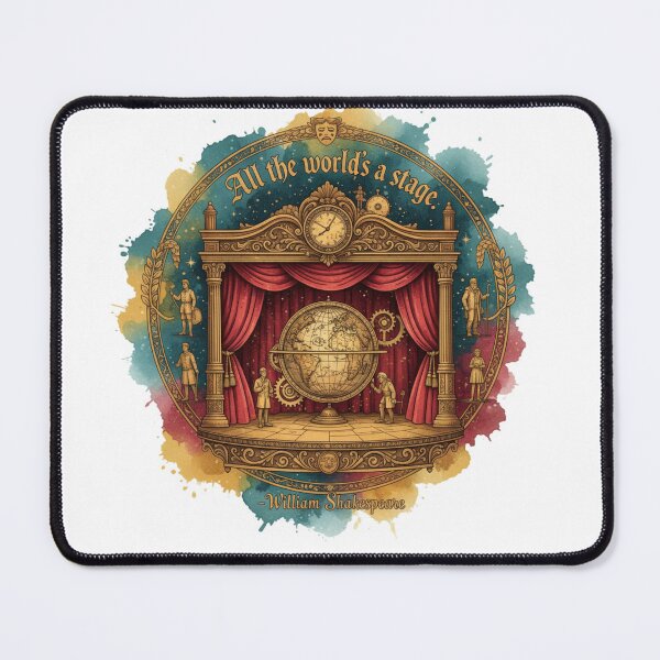 Item preview, Shakespeare "All the World's a Stage" T-Shirt - Theatrical Life Quote designed and sold by Boski22.