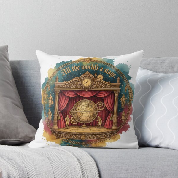 Item preview, Shakespeare "All the World's a Stage" T-Shirt - Theatrical Life Quote designed and sold by Boski22.
