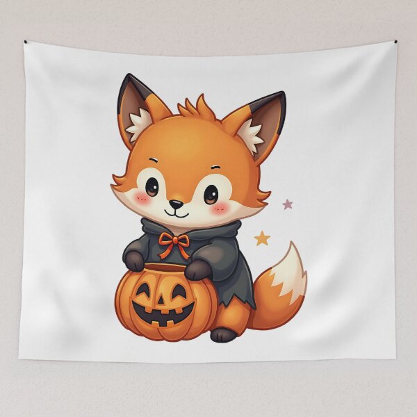 Item preview, Halloween Fox, Cute Fox, Spooky Fox, Woodland Animal, Kawaii Fox, Halloween Costume, Fox Lover Gift designed and sold by ArtDesignTp.