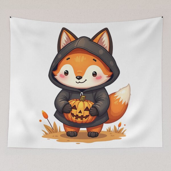 Item preview, Halloween Fox, Spooky Fox, Cute Woodland Animal, Kawaii Halloween Fox, Fox Lover Gift, Trick or Treat designed and sold by ArtDesignTp.