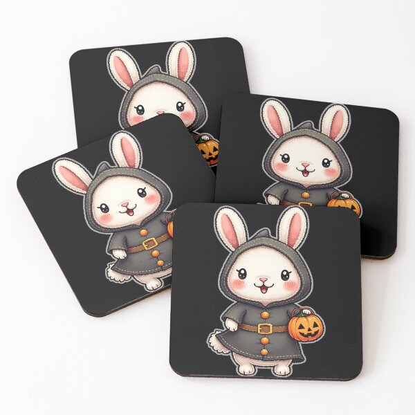 Item preview, Halloween Bunny, Witch Rabbit, Spooky Rabbit, Cute Halloween Bunny, Kawaii Animal, Trick or Treat, Bunny Gift designed and sold by ArtDesignTp.