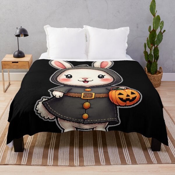 Item preview, Halloween Bunny, Witch Rabbit, Spooky Rabbit, Cute Halloween Bunny, Kawaii Animal, Trick or Treat, Bunny Gift designed and sold by ArtDesignTp.