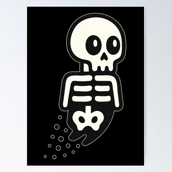Item preview, Cute Skeleton Ghost – SPOOQY Bones designed and sold by SPOOQY studio.