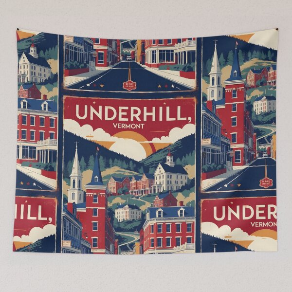 Item preview, Underhill Vermont 1950s USA Vintage Travel Tourism 2 designed and sold by TravelersGems.