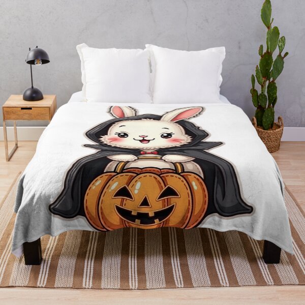 Item preview, Halloween Bunny, Vampire Rabbit, Cute Spooky Bunny, Kawaii Halloween Animal, Trick or Treat, Bunny Lovers Gift designed and sold by ArtDesignTp.