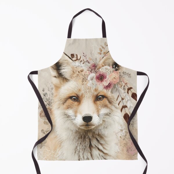 Item preview, Boho fox with flower wreath – Romantic nature design designed and sold by Meiersbeste.