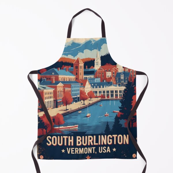Item preview, South Burlington Vermont 1950s USA Vintage Travel Tourism designed and sold by TravelersGems.