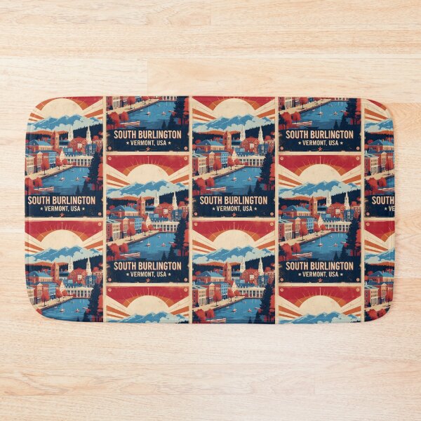 Item preview, South Burlington Vermont 1950s USA Vintage Travel Tourism designed and sold by TravelersGems.