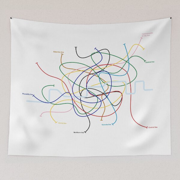 Item preview, London map tube designed and sold by oliver polanski.