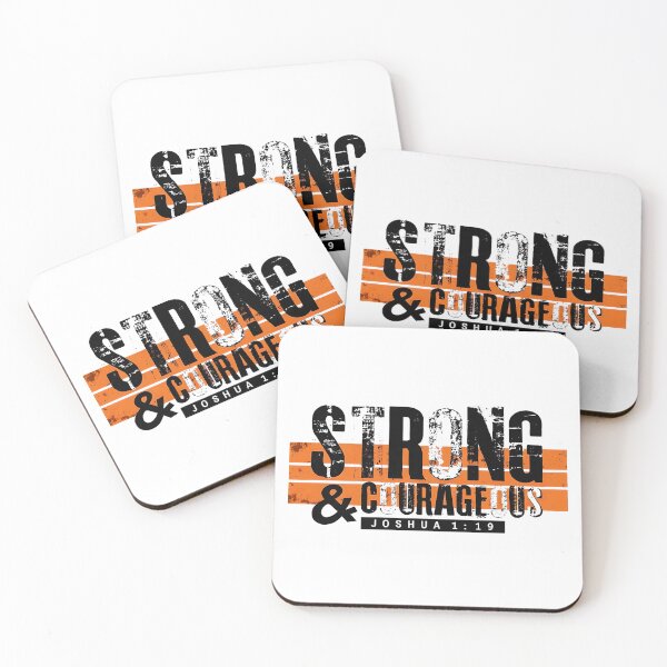 Item preview, Strong and Courageous – Joshua 1:9 Bible Verse Christian Motivation Design designed and sold by WHDProduction45.
