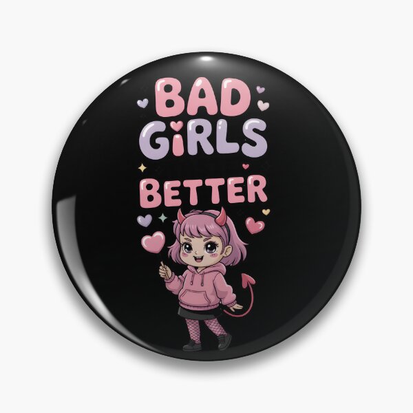 Item preview, Bad Girls Taste Better Cute Kawaii Devil Girl designed and sold by ArtFeverShop.