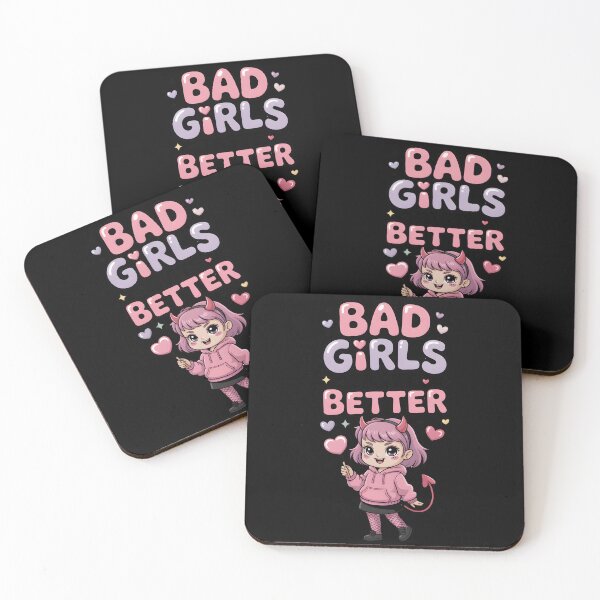 Item preview, Bad Girls Taste Better Cute Kawaii Devil Girl designed and sold by ArtFeverShop.