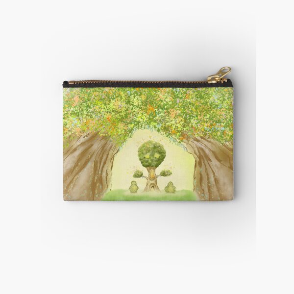 Item preview, A mystical tree village and birds designed and sold by greenPQBstudio.