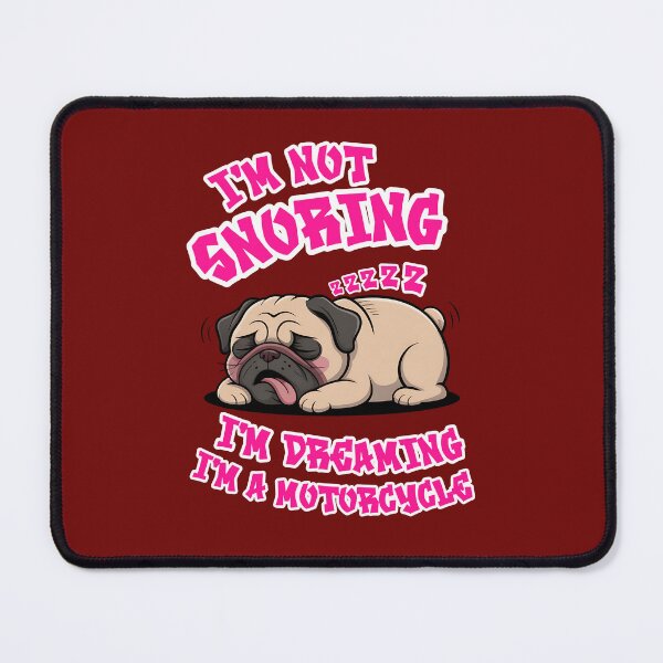 Item preview, Pug Dreaming Motorcycle Funny Snoring Dog Lover Gift designed and sold by BlizzStyle.
