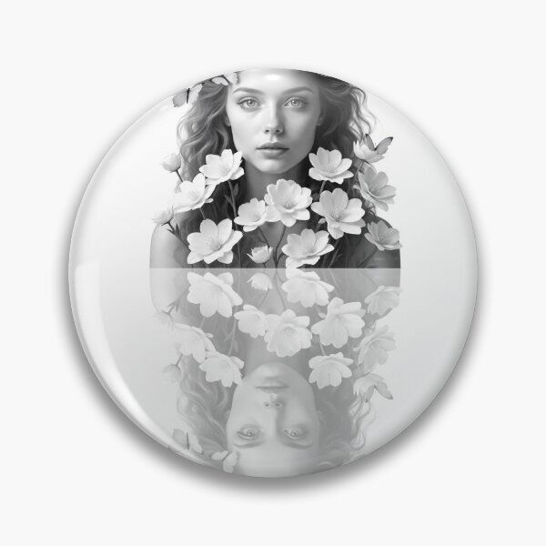 Item preview, monochrome portrait of a woman designed and sold by luizcruz.