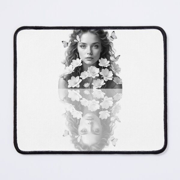 Item preview, monochrome portrait of a woman designed and sold by luizcruz.