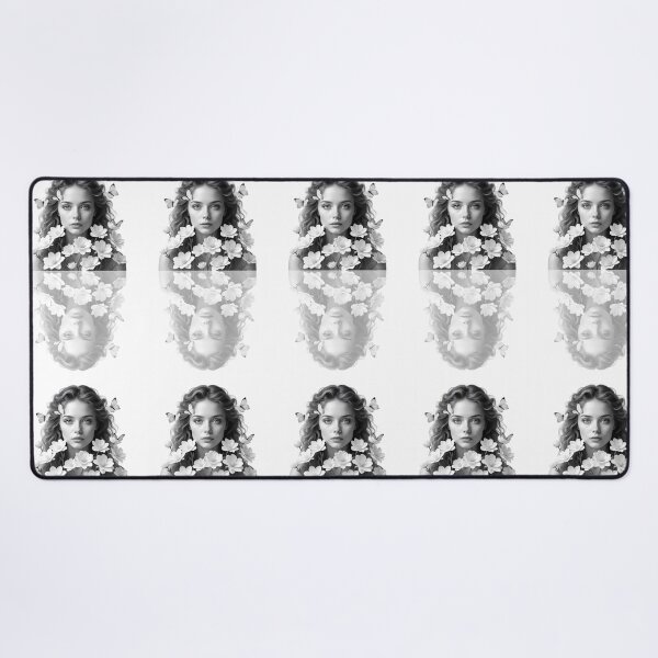 Item preview, monochrome portrait of a woman designed and sold by luizcruz.