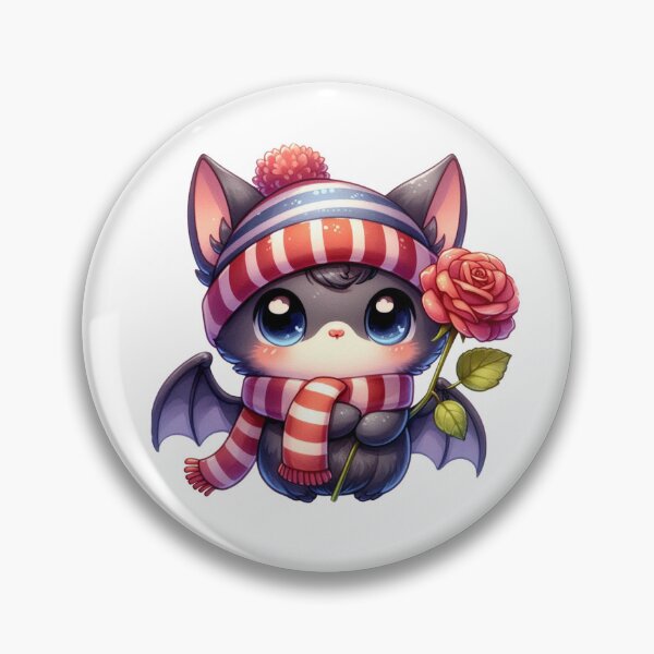 Item preview, Gothic bat with a rose designed and sold by JonysCreativeDesigns.