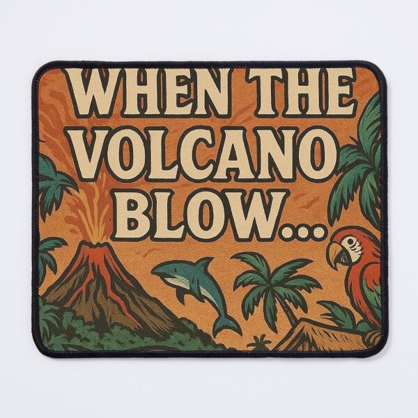 Item preview, MARGARITAVILLE - WHEN THE VOLCANO BLOW... - 9216x9216 designed and sold by darky72.