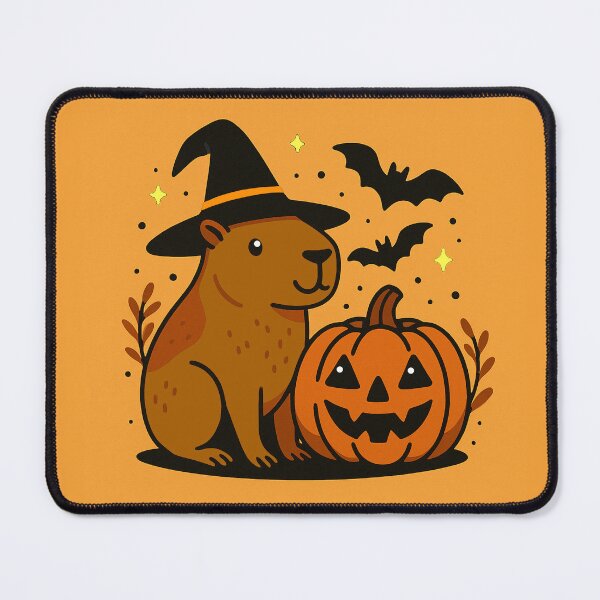 Item preview, Spooky Capybara with bats designed and sold by MonroysMakes.