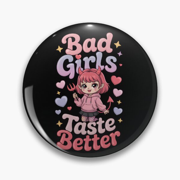 Item preview, Bad Girls Taste Better Kawaii Devil Girl Cute Anime designed and sold by ArtFeverShop.