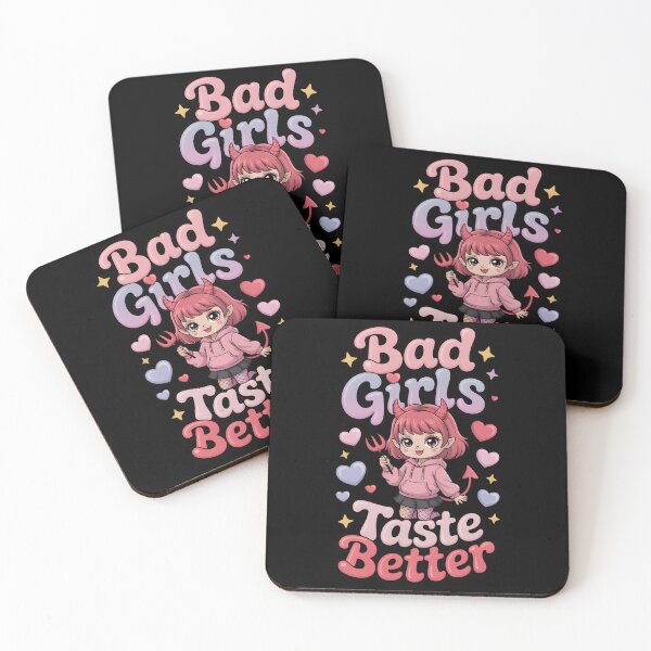 Item preview, Bad Girls Taste Better Kawaii Devil Girl Cute Anime designed and sold by ArtFeverShop.