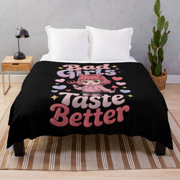 Item preview, Bad Girls Taste Better Kawaii Devil Girl Cute Anime designed and sold by ArtFeverShop.