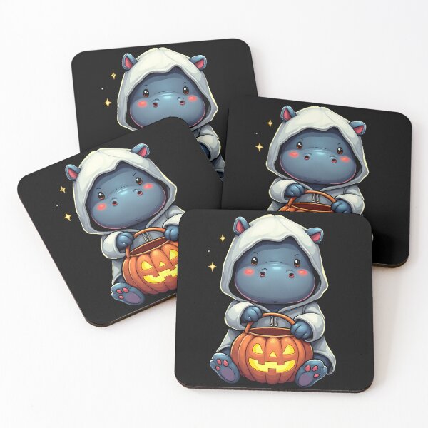 Item preview, Halloween Hippo, Spooky Hippo, Cute Halloween Animal, Trick or Treat, Kawaii Hippo, Pumpkin Lover, Funny Hippo Art, Halloween Costume, Ghost Hippo, Hippo Design designed and sold by ArtDesignTp.
