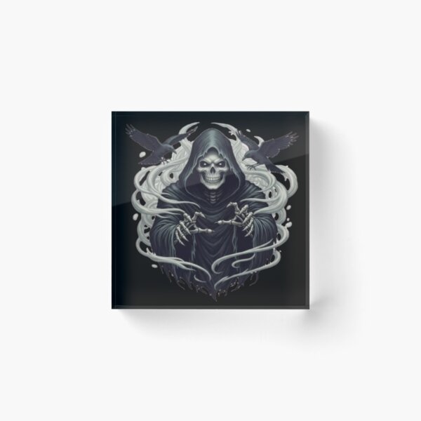Item preview, death with ravens designed and sold by szydelkowanika.