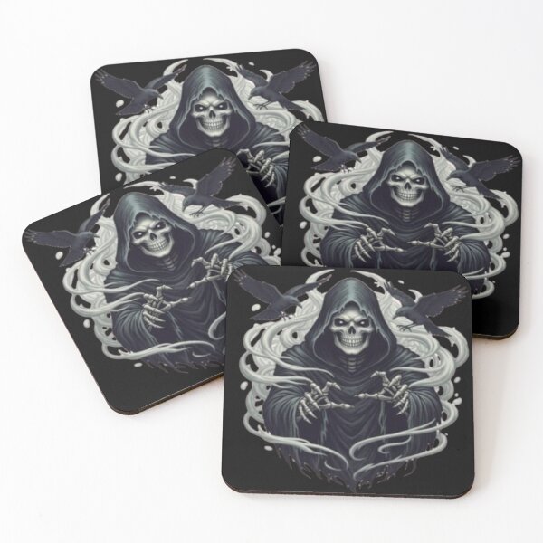 Item preview, death with ravens designed and sold by szydelkowanika.