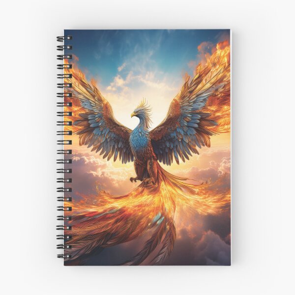 Item preview, Fiery Phoenix Rising Above the Clouds designed and sold by MDKey DESIGN.