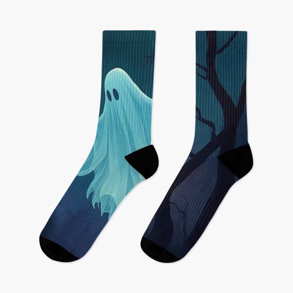 Item preview, Haunted Street Under the Pale Green Moon designed and sold by ArtComixHaven.