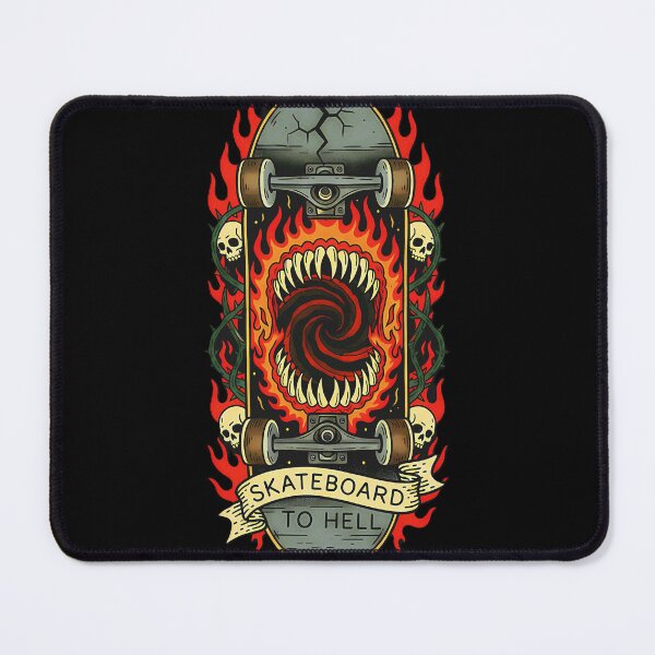 Item preview, Skateboard To Hell: Monster Mouth Skater Art designed and sold by CoffinsArt.