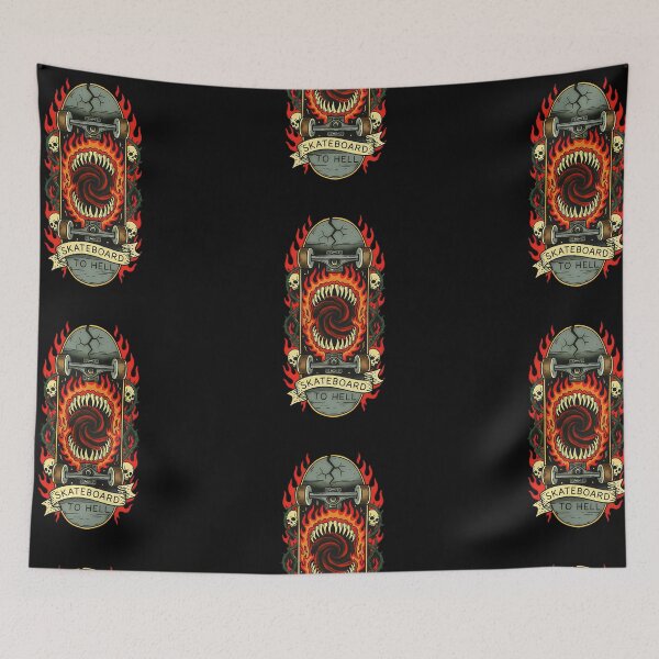 Item preview, Skateboard To Hell: Monster Mouth Skater Art designed and sold by CoffinsArt.