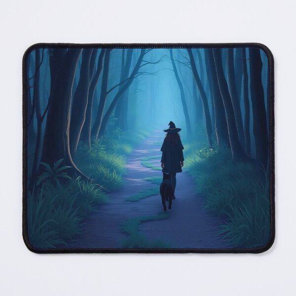 Item preview, Witch’s Walk Through the Midnight Forest designed and sold by ArtComixHaven.