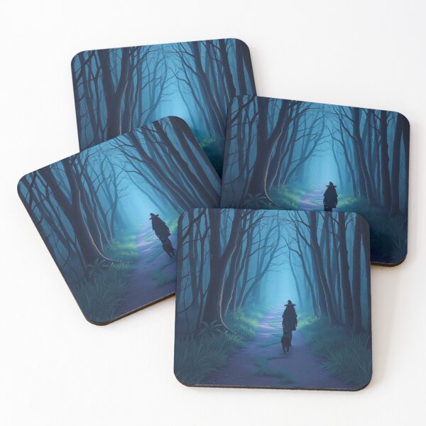 Item preview, Witch’s Walk Through the Midnight Forest designed and sold by ArtComixHaven.