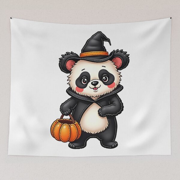 Item preview, Halloween Panda, Witch Panda, Spooky Panda, Cute Halloween Animal, Trick or Treat Panda, Pumpkin Panda, Kawaii Panda, Funny Panda Art, Panda Lover Gift, Halloween Costume designed and sold by ArtDesignTp.