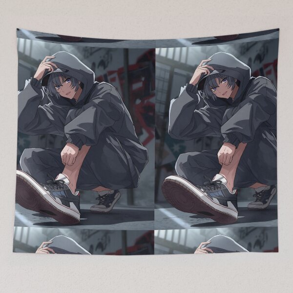 Item preview, Cool Anime Streetwear Style - Urban Graffiti Hoodie Aesthetic designed and sold by VibranPalette.