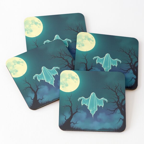 Item preview, Ghost Rising Over the Moonlit Marsh designed and sold by ArtComixHaven.