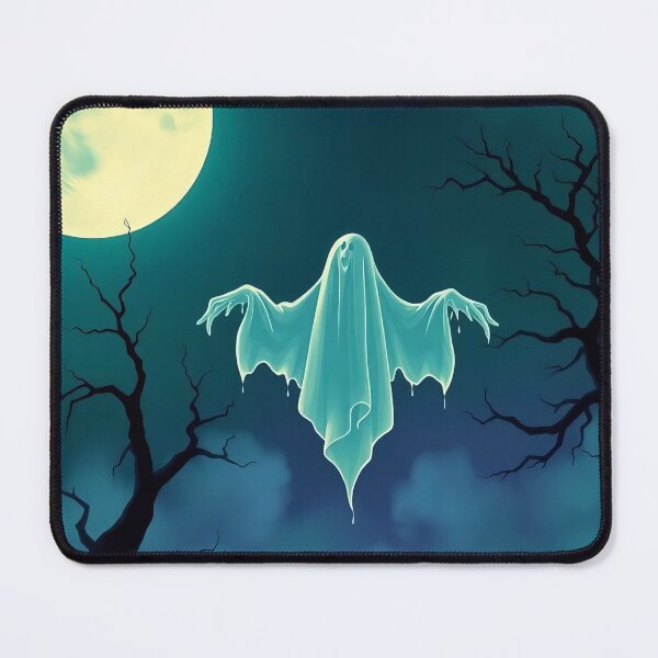 Item preview, Ghost Rising Over the Moonlit Marsh designed and sold by ArtComixHaven.