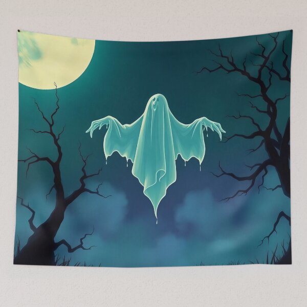 Item preview, Ghost Rising Over the Moonlit Marsh designed and sold by ArtComixHaven.