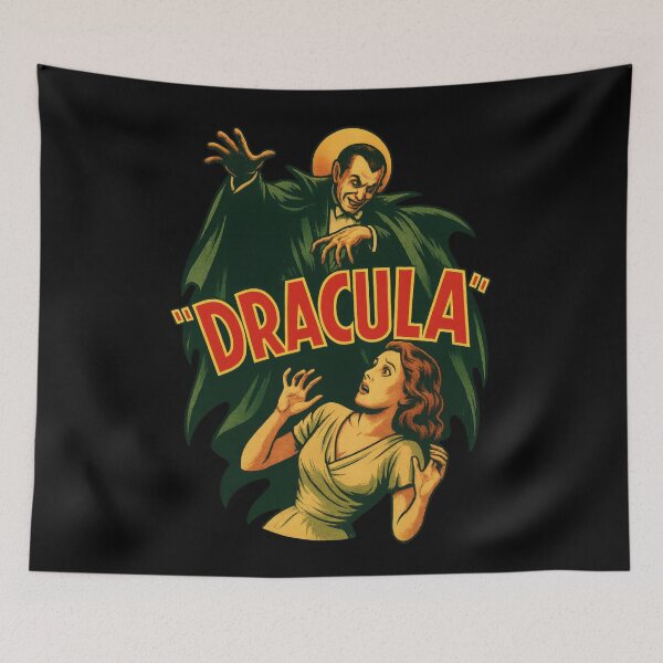 Item preview, Dracula Vintage Horror Poster – Classic Vampire  designed and sold by CineVault.