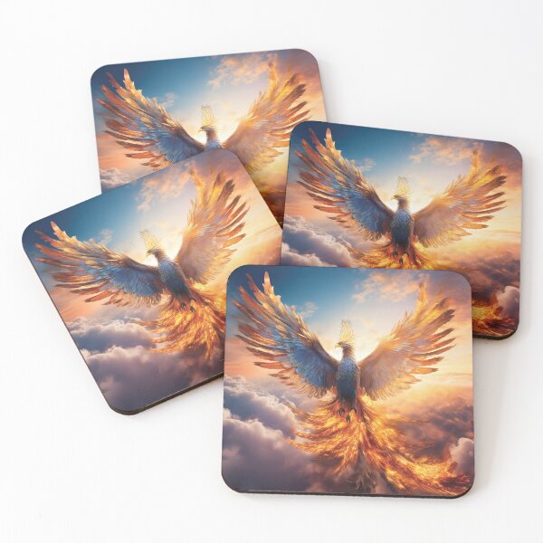 Item preview, Celestial Phoenix in Golden Flames designed and sold by MDKey DESIGN.