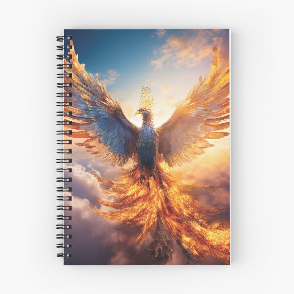 Item preview, Celestial Phoenix in Golden Flames designed and sold by MDKey DESIGN.