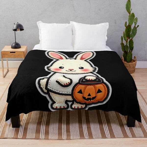 Item preview, Halloween Bunny, Ghost Bunny, Spooky Rabbit, Cute Halloween Animal, Trick or Treat Bunny, Kawaii Bunny, Pumpkin Rabbit, Funny Bunny Art, Halloween Costume, Bunny Lover Gift designed and sold by ArtDesignTp.